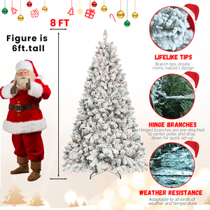 In Stock Flocked Artificial Christmas <b>Tree</b> Pvc Mixed Warm White UL <b>Lights</b> Christmas <b>Tree</b> for Decoration - Product Image 5