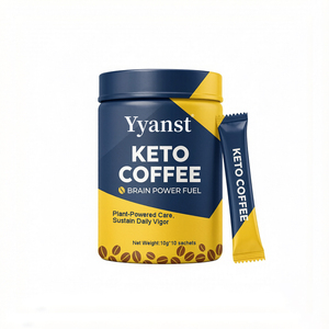 Café Instantáneo Keto Plant Powered Care Sustain Daily Vigor Brain Power Fuel para la Mañana, Estudio, Trabajo y Viajes 10g*10 - Product Image 1
