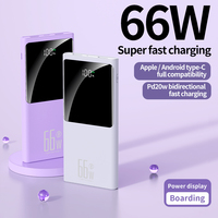 Banque d'alimentation d'origine d'usine 20W Type-C double entrée/sortie USB 10000mAh/20000mAh avec prise, charge ultra-rapide, banque d'alimentation mobile