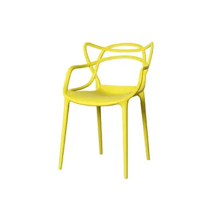 免费样品定制多彩简单可堆叠椅子侧面餐厅塑料树椅餐厅
