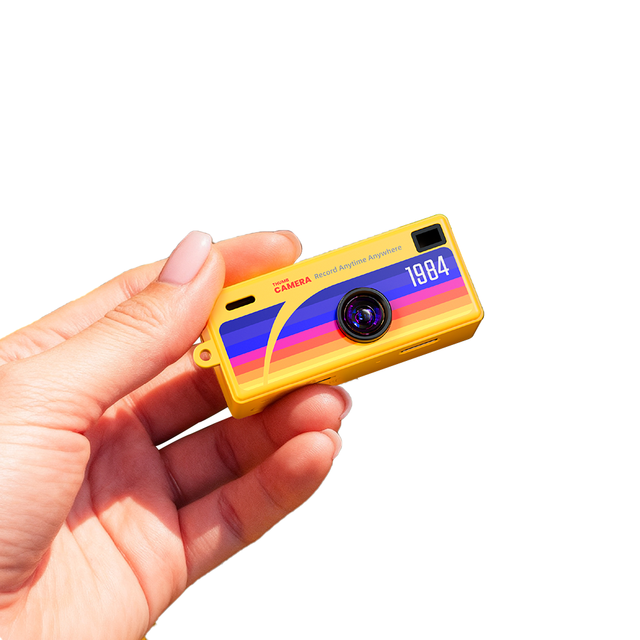 2026 Mini Keychain Camera Small Retro Vintage Compact Micro CMOS 1080P LED Light Necklace Portable Video Photo Travel Study