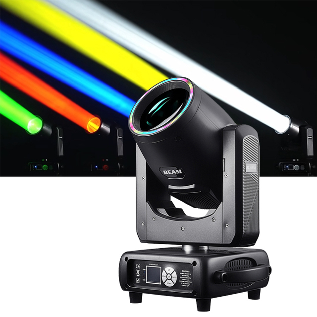 New 200W LED Source 12+6 Double Prism Super Sharpy Beam 5R Moving Head Light RGB Tri Color Strip for Hotel Use High CRI 90 16/18