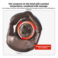 360 C Komplettes Elektrisches Augenmassagegerät mit Wärme, Vibration & Shiatsu ABS-Material Kopfhaut-Massagehelm