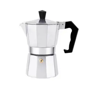 OEM Kahve Makinesi Cafeteira Stovetop Café Expresso Fabricante Mocha Mokapot De Alumínio 1 2 3 6 9 12 14 Copos de Café Moka Pot