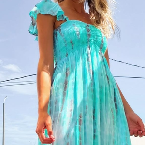 Maxi abito lungo da <span class=keywords><strong>donna</strong></span> 100% Rayon stampato in stile hawaiano stampato personalizzato per vacanza stile Casual - Product Image 5