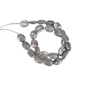 ไข่มุกน้ำจืดธรรมชาติทรงกระดุมขนาดใหญ่ 12-13 มม. ร้อยด้วยเข็มเจาะ สำหรับทำเครื่องประดับ DIY สร้อยคอ - Product Image 5