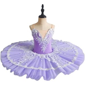 Tutù Professionale da Balletto per Ragazze, Blu e Rosa, Tutù a Piatto, Abito da Ballerina per Feste, <span class=keywords><strong>Costume</strong></span> da Danza Classica per Adulti, Donne, Bambini e Ragazzi - Product Image 5