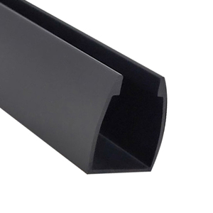 Modern <strong>U</strong>-<strong>shaped</strong> Partition Shower <strong>Enclosure</strong> Glass Channel Pre-installed with Aluminum Alloy - Product Image 1