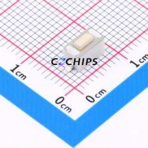 1TS002B-1600-4301-CT Tactile Switch SMD,6x3.5mm Switch Single Pole Single Throw Rectangle Button 1.6N Vertical Mount - Product Image 1