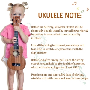 21 Zoll Ukulele Klassische Gitarre Akustische Ukulele Sopran Musikinstrumente Ukulele Konzert Mini-Gitarren - Product Image 4