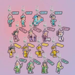 Portachiavi Digitale in Acciaio Inox e Plastica con 16 Personalità MBTI KPOP, Stili <span class=keywords><strong>ENFP</strong></span> INFJ ESTP INTP, Leggero - Product Image 3