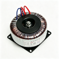 Transformateur toroïdal en cuivre pur stable 500W 50/60Hz 110V/240V entrée double sortie 45V pour amplificateur audio et équipement d'alimentation