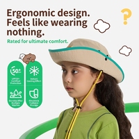 Chapeau de soleil personnalisé pour enfants, mignon, avec logo, protection UV UPF 50+, écologique, pliable, petit MOQ, vente en gros