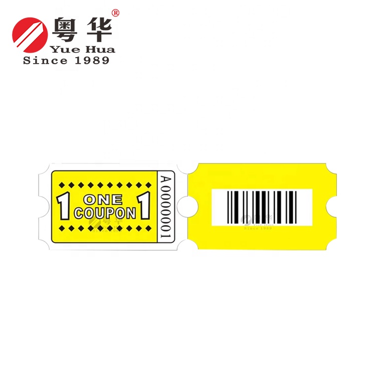 Single Line Arcade Ticket - Printing & Supply Details