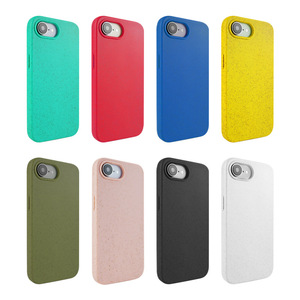 Étui de protection souple givré antichoc écologique biodégradable en paille de blé TPU 13 14 15 16 17 Pro Max - Product Image 3