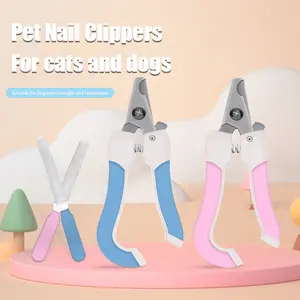 XIYOU Factory Wholesale pet grooming products Pet Cat Nail Clipper Set File Stainless Steel Dog Special Nail Knife