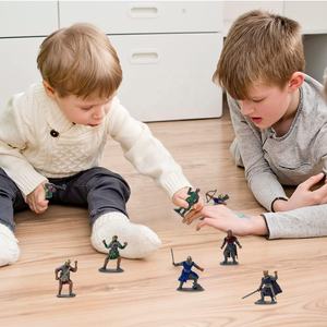 Ensemble de <span class=keywords><strong>16</strong></span> figurines chevalier en plastique personnalisées, détails réalistes, figurines autoportantes pour enfants, décorations de fête médiévale - Product Image 6