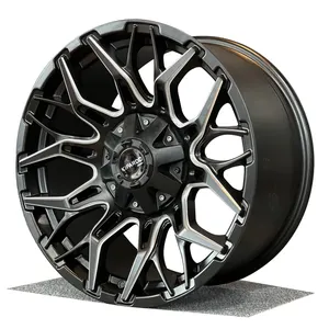 KIPARDOオフロードホイールトラックリム利用可能なサイズ17x8および18x9、PCD5x114.3〜6x139.7トヨタランドクルーザープラド150