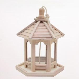 Mangeoire automatique pour oiseaux en bois avec stockage de nourriture, écologique, suspendue en extérieur pour oiseaux sauvages - Product Image 4