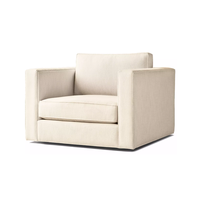 Canapé-lit moderne en tissu cinq étoiles en forme de L, mobilier d'intérieur en bois, canapé de salon avec coussin moelleux et accoudoir droit pour hall d'hôtel