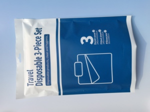 Draps de lit jetables en matériau SMMS PP, ensemble de trois pièces (drap, housse de couette, taie d'oreiller), draps de lit jetables anti-acariens - Product Image 2