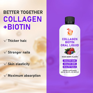 Líquido Oral de Colágeno Bioactivo con Biotina OEM ODM, Sabor a Bayas Mixtas, Favorece la Salud del Cabello, la Piel y las Uñas, Líquido Oral de Belleza - Product Image 3