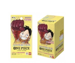 Caja Sellada Original <span class=keywords><strong>de</strong></span> <span class=keywords><strong>One</strong></span> <span class=keywords><strong>Piece</strong></span> OPCG Edición Japonesa OP-07 Luffy 500 Años Después Colección del Futuro Caja <span class=keywords><strong>de</strong></span> Regalo con Tarjetas - Product Image 1