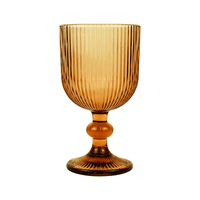 Verres à vin personnalisés par les fabricants, motif rayures verticales, couleurs bleu, rose, ambre, violet, pour bar, fête, décoration de mariage