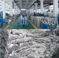 Venta al por mayor de fábrica: Válvulas de bola de acero inoxidable de 2 vías con bridas de paso completo DN50 para productos químicos industriales