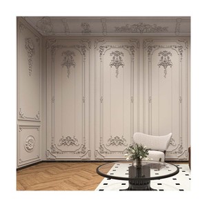 Vente directe du fournisseur, design européen, <span class=keywords><strong>corniche</strong></span> décorative en bois massif blanc minimaliste, écologique, pour villa, hôtel, hôpital - Product Image 1