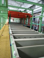 Manuel PP PVC Matériau Galvanoplastie bain Placage acide Décapage Cuve de lavage