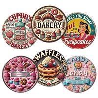 Pancarte Murale Ronde Personnalisée en Métal – Décoration Vintage sur Mesure pour Bar, Café, Maison, Cuisine, Cave à Hommes, Garage – Cadeau d'Art Mural