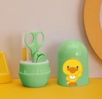 4 pièces mignon sécurité dessin animé bébé coupe-ongles ensemble pomme forme dessin animé nouveau-né sécurité bébé manucure pédicure ensemble enfants Kit de soin des ongles