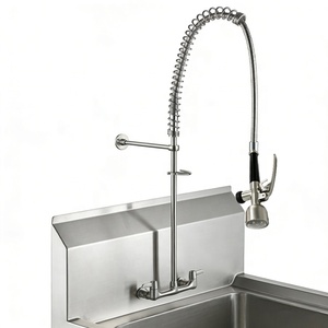 Grifo Comercial de Pre-Lavado para Fregadero de Cocina, para Restaurantes y Hoteles, con Eje de Acero Inoxidable y Cartucho Cerámico Opcional - Product Image 5