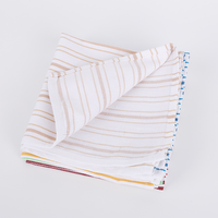 Essuie-tout de cuisine en coton rayé multicolore, absorbant, réutilisable, sans peluches, pour le nettoyage, le séchage de la vaisselle et l'usage domestique