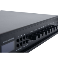 Thinuna TA-80D/120D/180D/240D II mikser güç amplifikatörü mp3 ve FM radyo ile, 2 yollu Mic, 3 yollu aux inputamplifier amplifikatör
