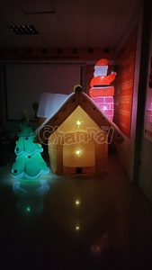 Giáng Sinh Tùy Chỉnh <span class=keywords><strong>Inflatable</strong></span> Cho Trang Trí Sân Ánh Sáng Inflatables Santa Nhà Sân Inflatables - Product Image 6