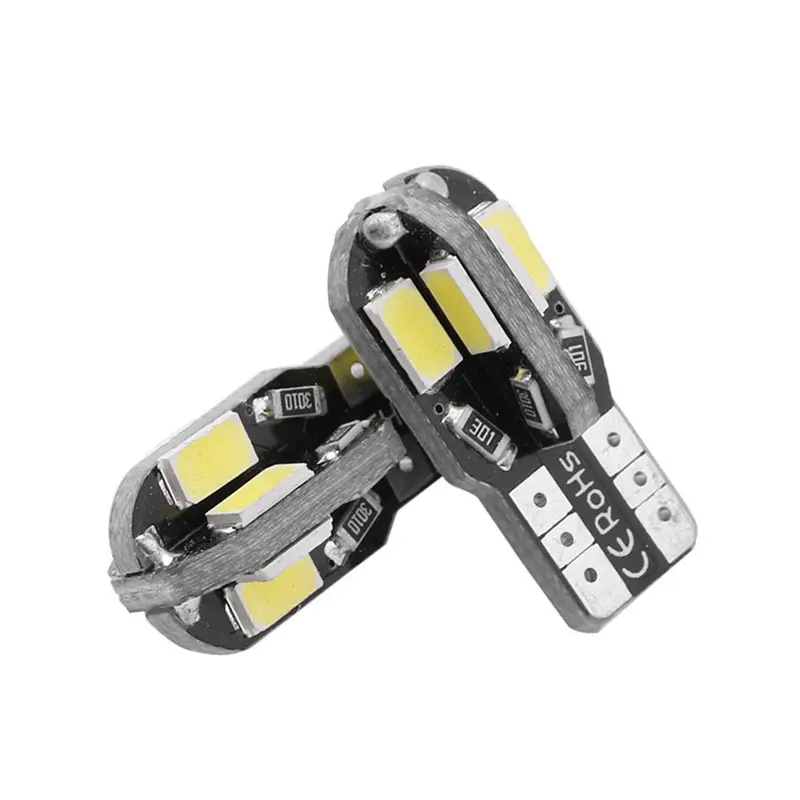 10PCS W5W T10 LED Bulbs Canbus 5730 8SMD 12V 6000K 194 168 LED Car Interior Map Dome Lights Parking Light Auto Signal Lamp