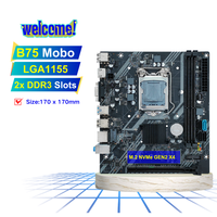 Fourniture directe d'usine DDR3 M2 carte PC de bureau de jeu LGA 1155 B75 carte mère Intel Double canal de mémoire SATA disque dur nouveau