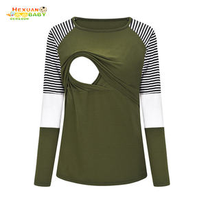 Vêtements de maternité <span class=keywords><strong>Mama</strong></span>, chemisiers à manches longues, col en V, hauts d'allaitement, vêtements de <span class=keywords><strong>grossesse</strong></span> - Product Image 6