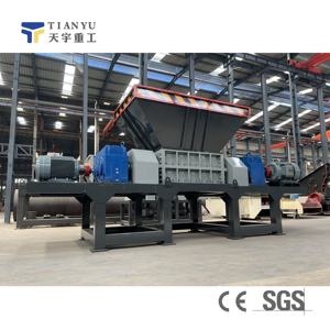 Heavy-Duty Dual-eixo Metal Shredder - CE & <span class=keywords><strong>ISO</strong></span> certificado para conchas de carro reciclagem, 2000 kg/h capacidade com lâminas de aço H13 - Product Image 2