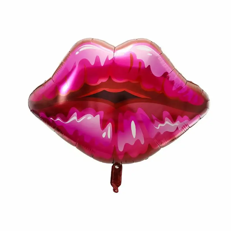 Lip Shape Balloons Mylar Foil Balloons For Happy Valentine's Day and Wedding Party Decoration
