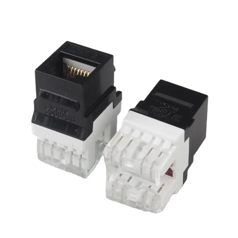 Panneau de brassage RJ45 Keystone Cat6 OEM/ODM Prix compétitif UTP RJ45 Cat5e Cat6 Keystone Jack