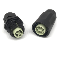 Connecteur étanche IP68, 2 broches mâle-femelle, prise aviation, câble pour lampe LED extérieure, connecteur étanche