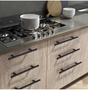 Metal Furniture Hardware Stainless Steel Gold <strong>Black</strong> Handle <strong>Drawer</strong> Door <strong>Knobs</strong> Cupboard Wardrobe Kitchen Cabinet Handle - Product Image 6
