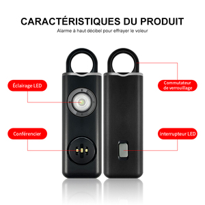 Nouveau 2021 Led Siren Fille Système D'<span class=keywords><strong>alarme</strong></span> De Sécurité Auto-Défense Enfants  Alarmes De Sécurité Protectrice Personnelle - Product Image 2