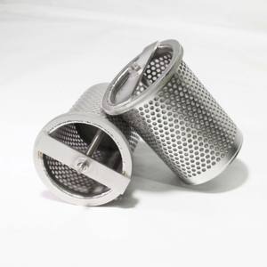 Cesta de filtro de tubo de malla metálica perforada redonda personalizada de acero inoxidable - Product Image 3
