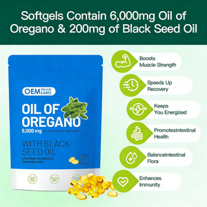 Kapsul Minyak Oregano & Minyak Habbatussauda OEM untuk Dukungan Kekebalan Tubuh Dewasa, Antioksidan, 90 Kapsul, Suplemen Herbal, 2 Kapsul Sehari - Product Image 3