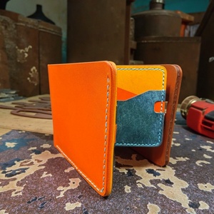 Boshiho Genuine Italian Leather Short Trifold <b>Wallet</b> Lining Money Clip Credit Card Holders <b>RFID</b> <b>Blocking</b> Multi-Function Vintage - Product Image 6