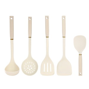 Silicone Kitchenware Set 5 Piece Non Stick Heat Resistant Spatula Spoon Rice Spoon <b>Cooking</b> Tool Set - Product Image 3